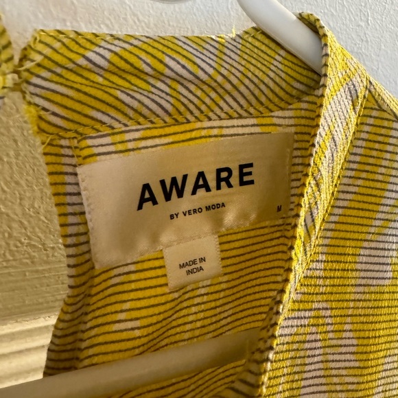 AWARE BY VERO MODA YELLOW MODEST DRESS - Picture 5 of 5